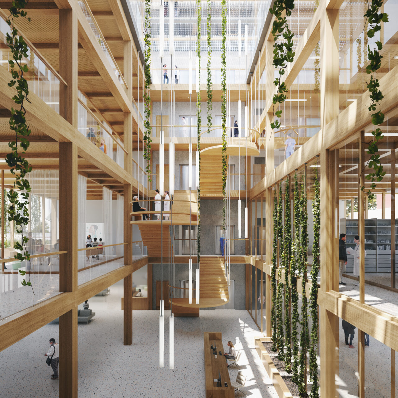 3d visualisation of hospital interior